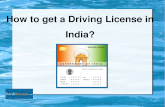 How to get a Driving License in India?