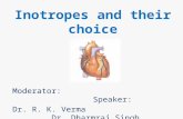 Inotropes and their choice