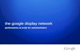 Google display network  deck for auto clients