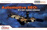 Automotive SEO - It's Not Rocket Science