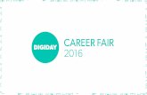 Digiday Career Fair May 20th, 2016
