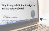 Why PostgreSQL for Analytics Infrastructure (DW)?