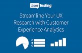 Streamline Your UX Research with Customer Experience Analytics
