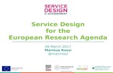 Service Design for the European Research Agenda