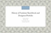 History of Furniture Sketchbook and Designers Portfolio