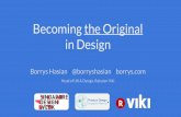 Becoming the Original in Design