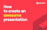 How to create an awesome presentation