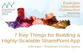 7 Key Things for Building a Highly-Scalable SharePoint 2013 App
