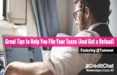 Great Tips to Help You File Your Taxes (And Get a Refund)