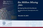 Six Million Missing Jobs: The Lingering Pain of the Great Recession