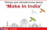 Things you should know about  ‘Make In India’