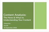 Content Analysis: The Hows and Whys to Understanding Your Content