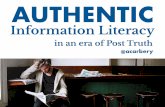 Authentic information literacy in an era of post truth - Alan Carbery (LILAC 2017 keynote speaker)