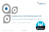 Displaying server-side OData messages in ui5 (Ui5con 2017)
