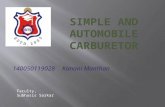 Simple And Automobile Carburator
