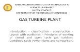 Gas turbine plant