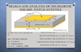 HFSS MICROSTRIP PATCH ANTENNA- ANALYSIS AND DESIGN