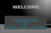 Presentation on Slab, Beam & Column
