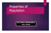 Properties of population ppt...