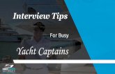 Interview Tips for Busy Yacht Captains