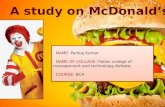 A Study On Macdonald's