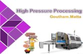 High pressure processing of food