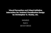 Visual perception and mixed-initiative interaction for assisted visualization design