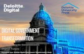 Digital Government Transformation: The journey to government’s digital future