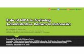 Role of NIPA in Fostering Administrative Reform in Indonesia