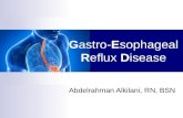 Gastro esophageal reflux disease (GERD)