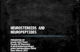 Neurosteroids and neuropeptides