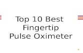 Top 10 Best Fingertip Pulse Oximeter