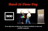 500 Startups / Batch 16 Demo Day (Q1/2016 update)