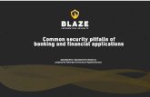 Common security pitfalls of banking and financial applications