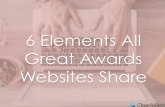 6 Elements All Great Awards Websites Share
