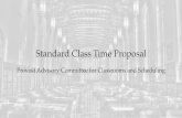 Standard Class Times Proposal: Chairs and Directors Town Hall