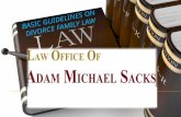 Adam Michael Sacks - Basic Guidelines on Divorce Family Law