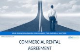 Commercial rental agreement | format | template | Legalraasta