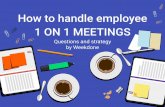 How to Handle Employee One-on-One Meetings