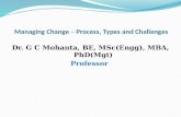 Managing change, change process, change types and challenges in change managementrocess