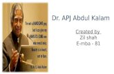 Dr. APJ Abdul Kalam - The Leader