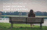 Signs Your Long Distance Love Is Cheating