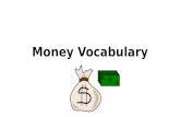 Money vocabulary 2016