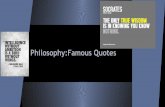 Philosophy Qoutes - Some Words of Wisdom