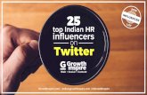 25 Top Indian HR Influencers on Twitter in 2015