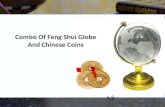 Combo of feng shui globe and chinese coins