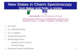 1 New States in Charm Spectroscopy from Babar and Belle: a review An Intro D sJ Spectroscopy X,Y,Z states Charmed baryons News flash from –Measurement.