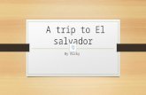 A trip to El salvador By Ricky One time I went to El Salvador. I was 4 years old when I went on the airplane. When I got to El Salvador’s airport, I.