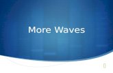 More Waves. Waves Waves are the means by which energy is transferred from one point to another There are two types of waves: transverse and longitudinal.