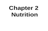 Chapter 2 Nutrition. 6 groups of nutrients: Carbohydrates Fats Proteins Vitamins Minerals Water.